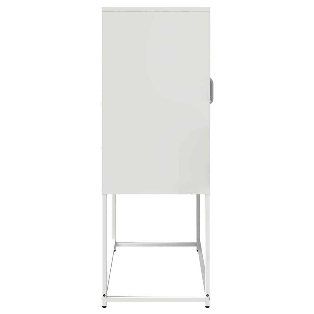 Buffet haut blanc 68x39x107 cm acier - XIOS