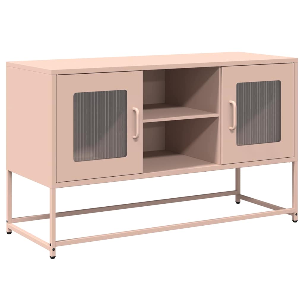 Meuble TV rose 100,5x39x60,5 cm acier - XIOS