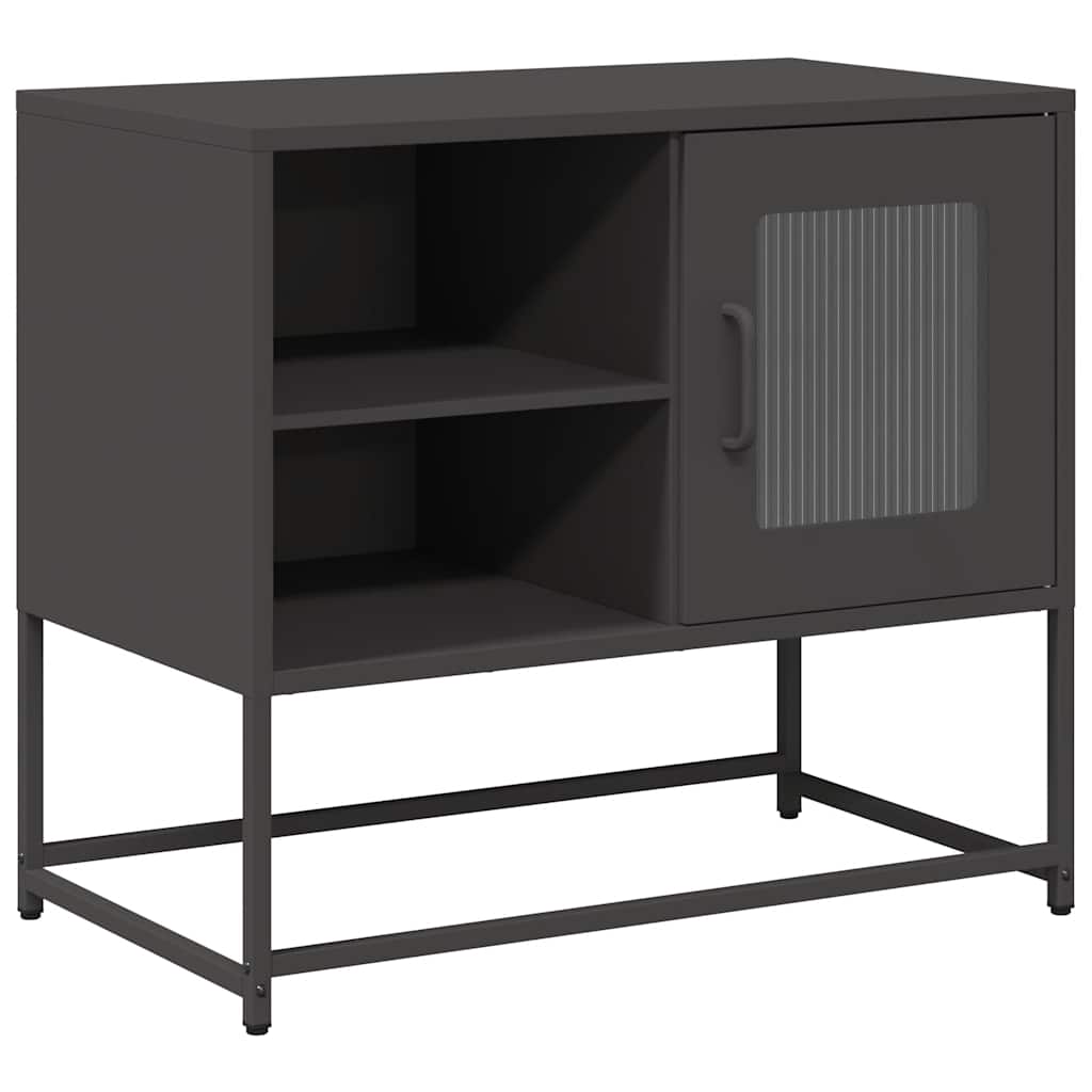 Meuble TV noir 68x39x60,5 cm acier - XIOS