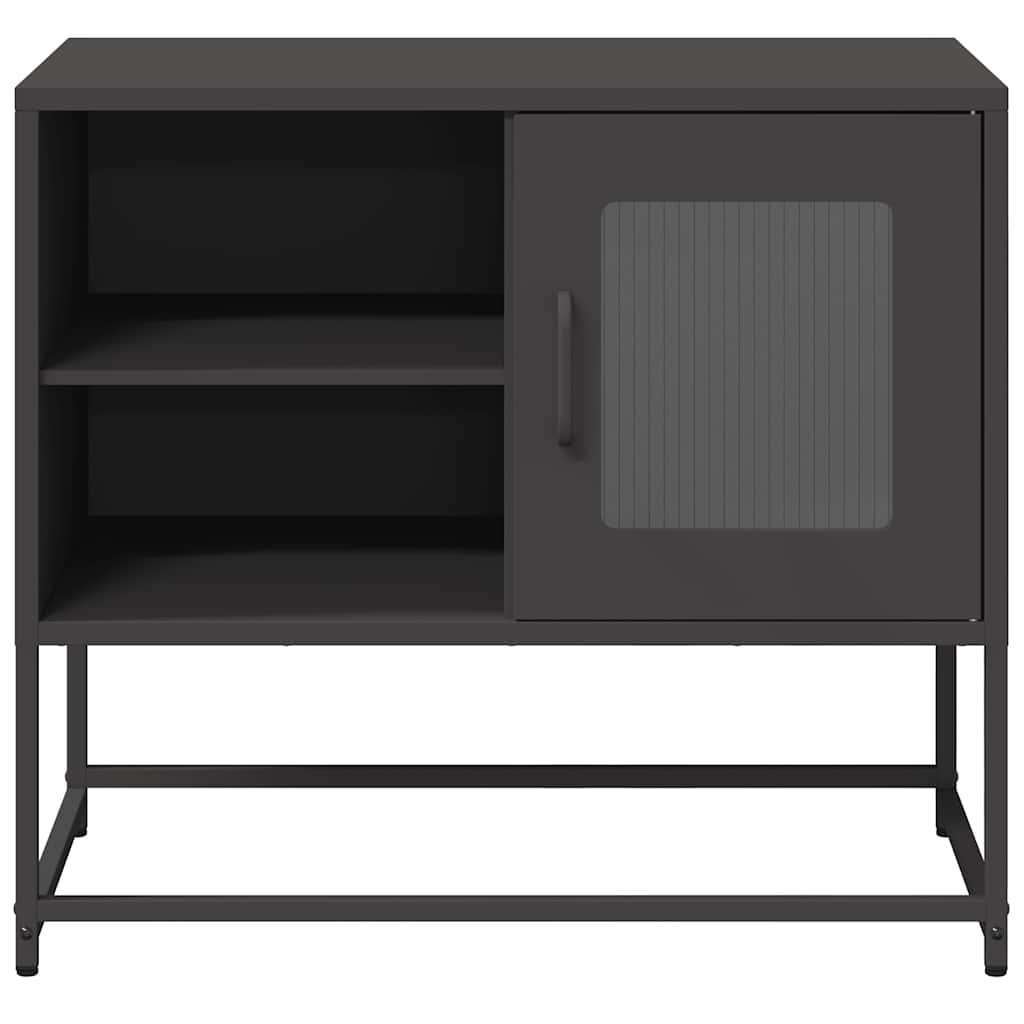 Meuble TV noir 68x39x60,5 cm acier - XIOS