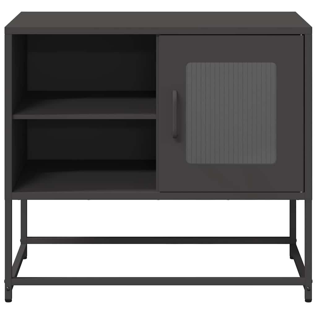 Meuble TV noir 68x39x60,5 cm acier - XIOS