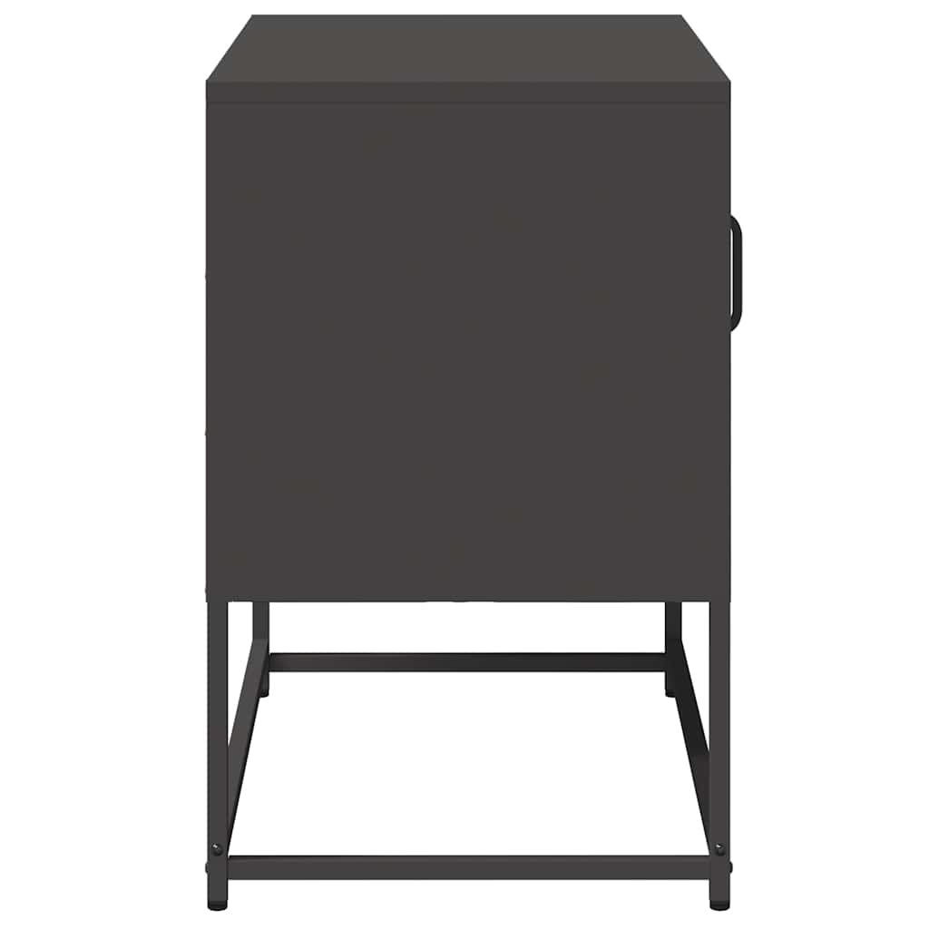 Meuble TV noir 68x39x60,5 cm acier - XIOS