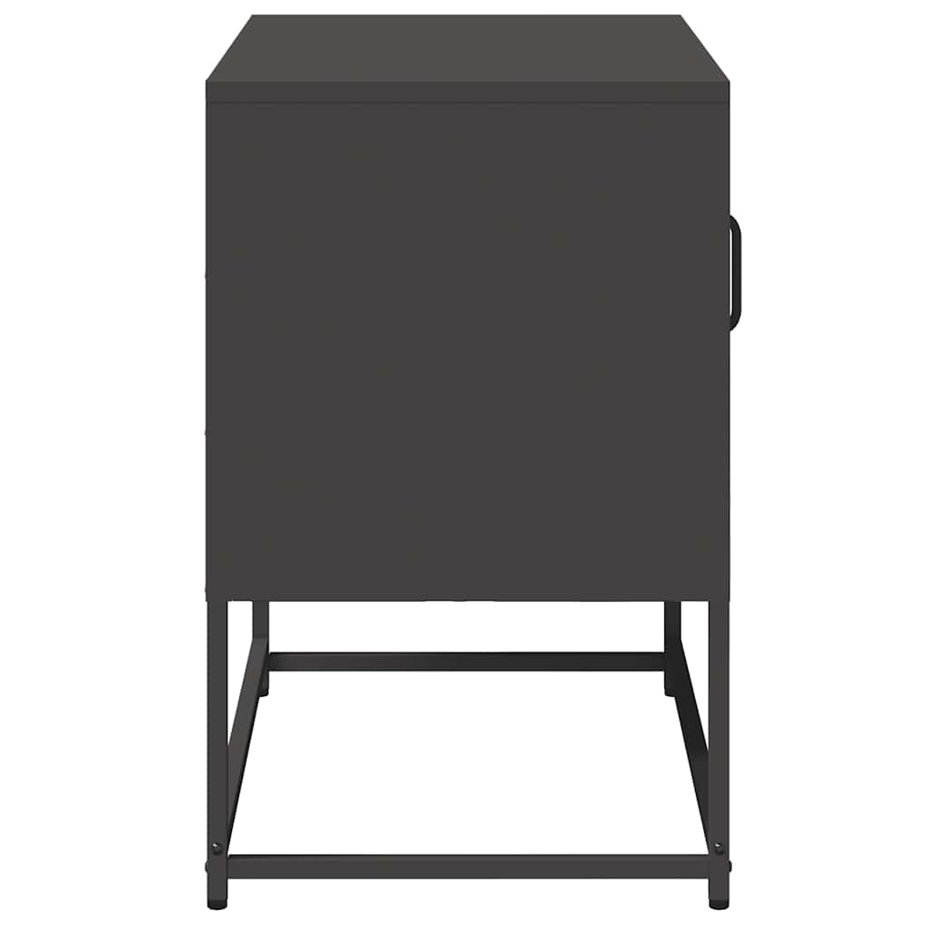 Meuble TV noir 68x39x60,5 cm acier - XIOS