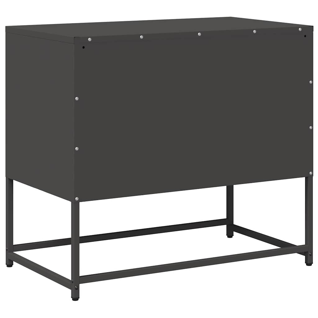 Meuble TV noir 68x39x60,5 cm acier - XIOS