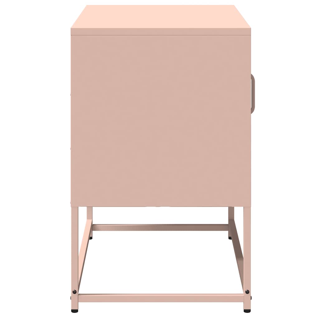 Meuble TV rose 68x39x60,5 cm acier - XIOS