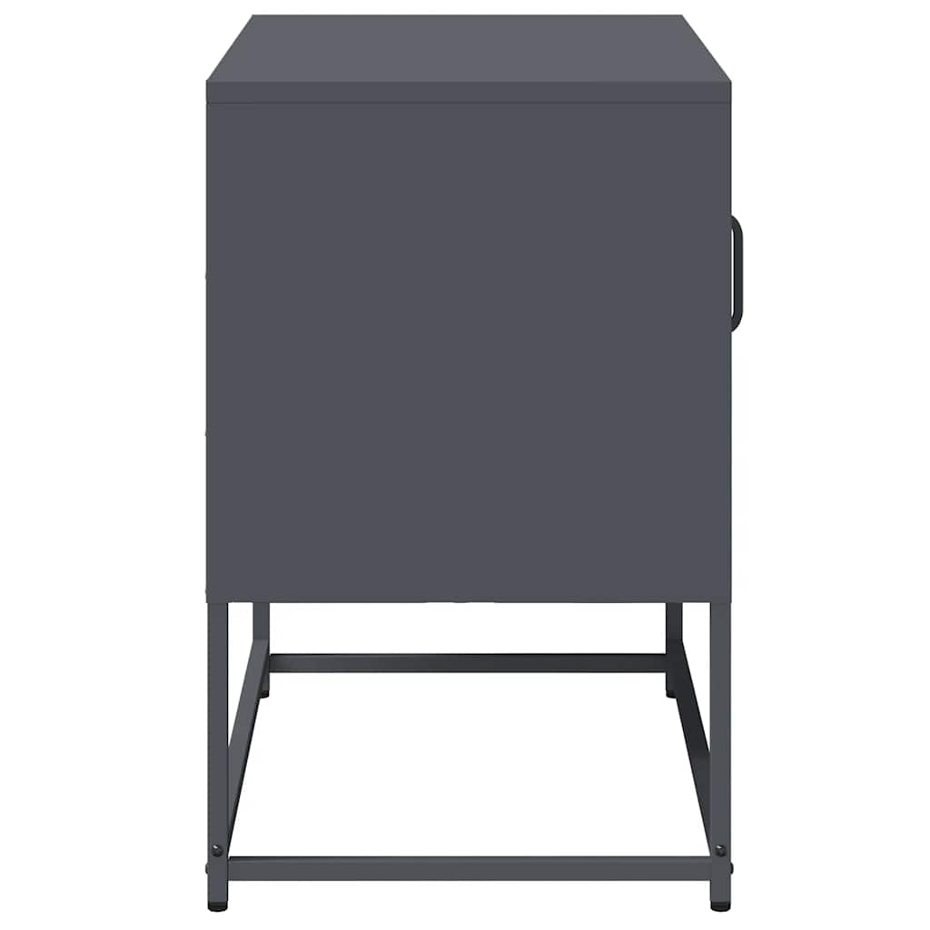 Meuble TV anthracite 68x39x60,5 cm acier - XIOS