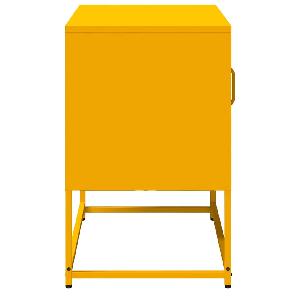 Meuble TV jaune moutarde 68x39x60,5 cm acier - XIOS