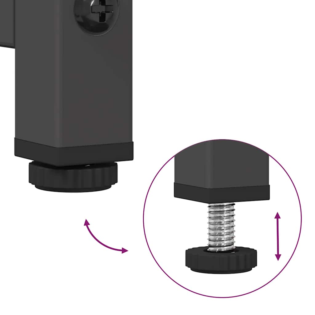 Buffet haut noir 36x39x123 cm acier laminé à froid - XIOS