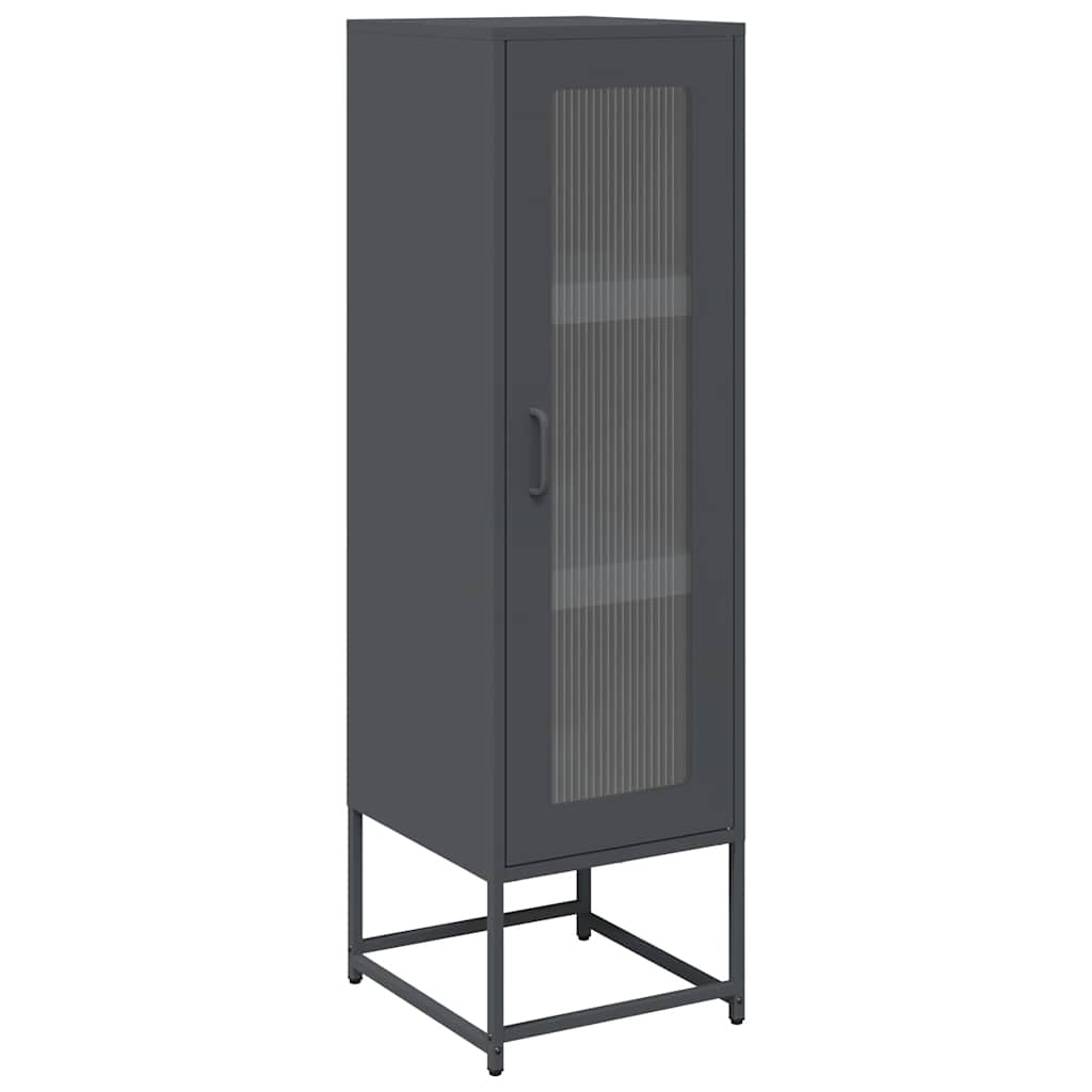 Buffet haut anthracite 36x39x123 cm acier laminé à froid - XIOS