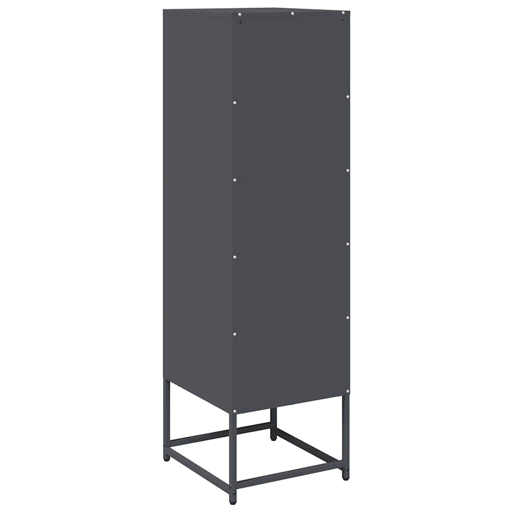 Buffet haut anthracite 36x39x123 cm acier laminé à froid - XIOS