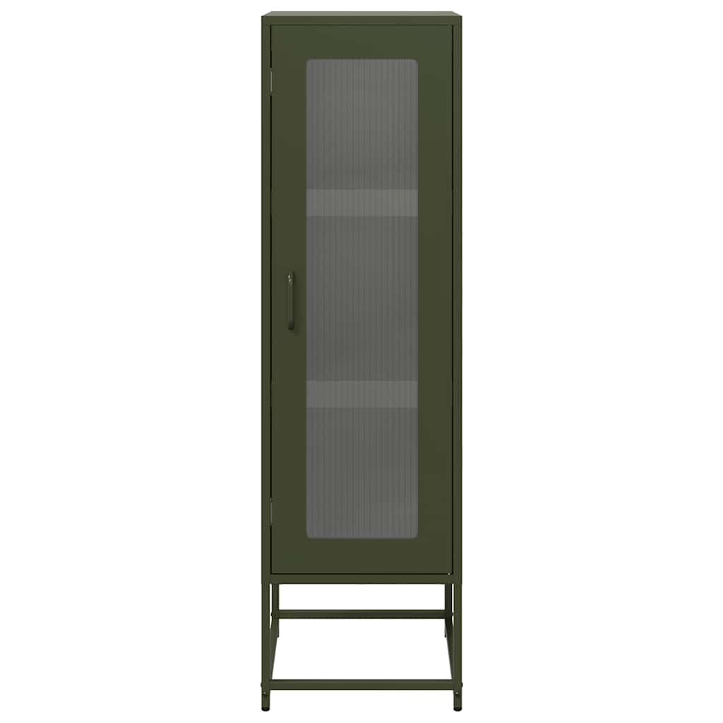 Buffet haut vert olive 36x39x123 cm acier laminé à froid - XIOS