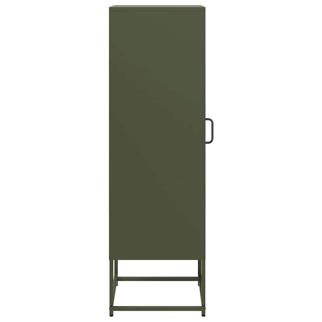 Buffet haut vert olive 36x39x123 cm acier laminé à froid - XIOS