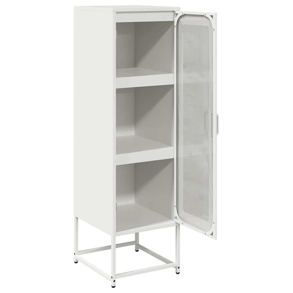 Buffet haut blanc 36x39x123 cm acier laminé à froid - XIOS