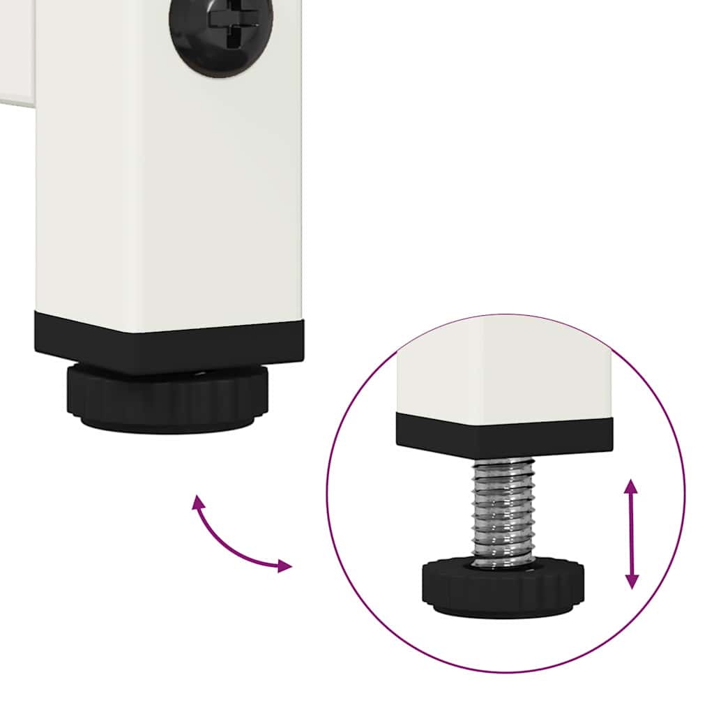 Buffet haut blanc 36x39x123 cm acier laminé à froid - XIOS