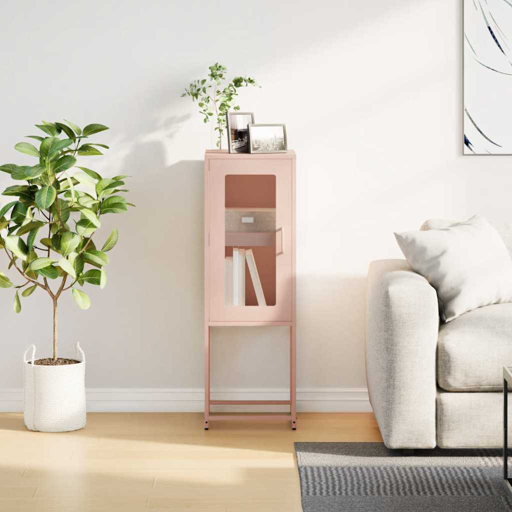 Buffet rose 36x39x107 cm acier laminé à froid - XIOS