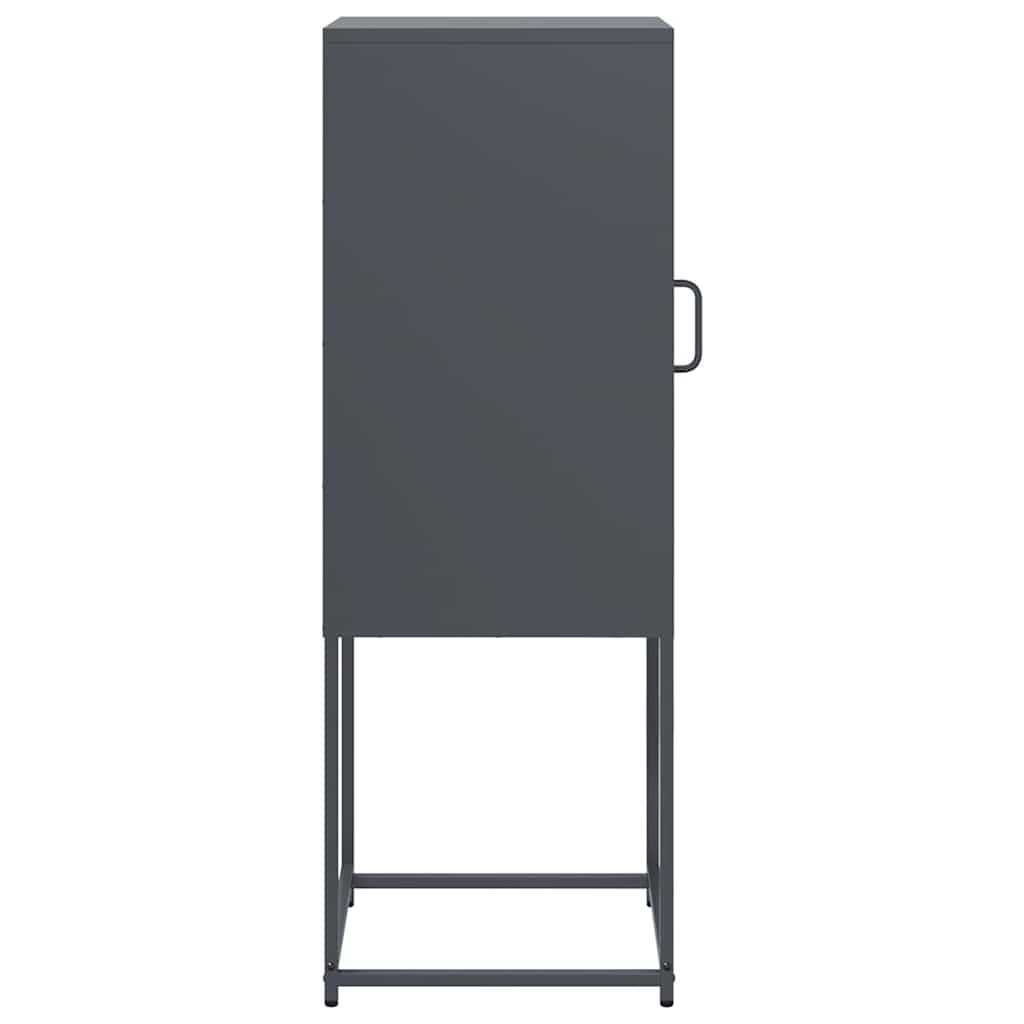 Buffet anthracite 36x39x107 cm acier laminé à froid - XIOS