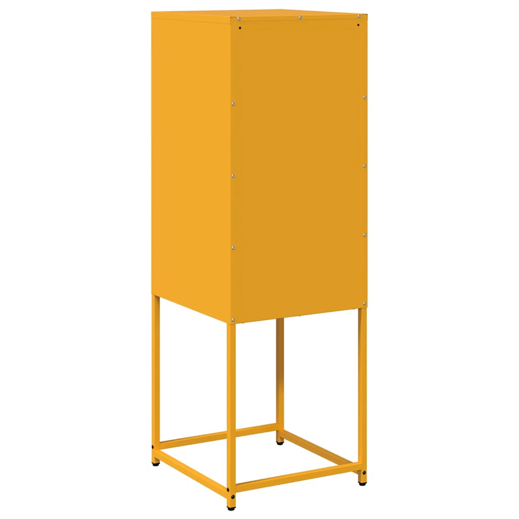 Buffet jaune moutarde 36x39x107 cm acier laminé à froid - XIOS