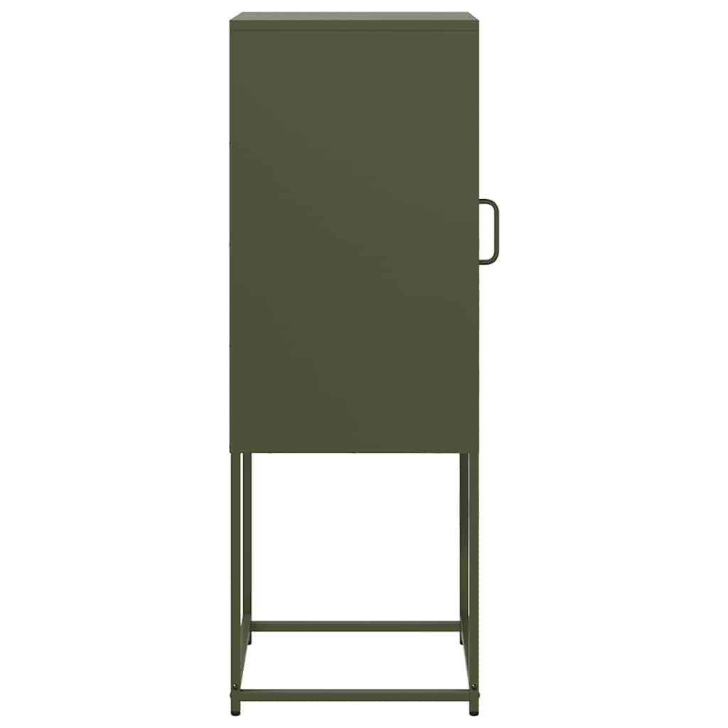 Buffet vert olive 36x39x107 cm acier laminé à froid - XIOS