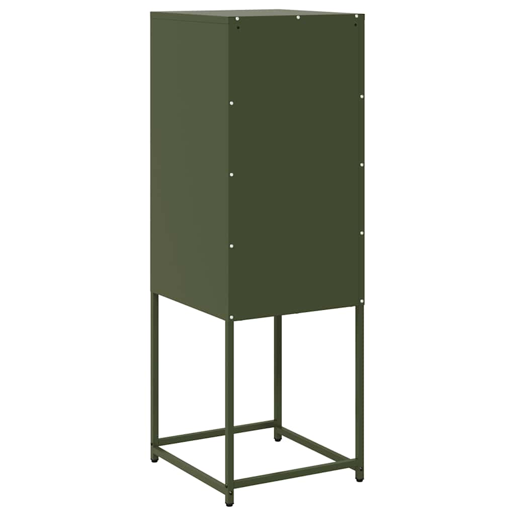 Buffet vert olive 36x39x107 cm acier laminé à froid - XIOS