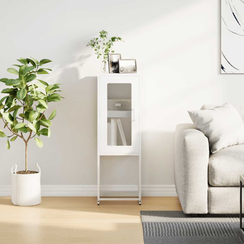 Buffet blanc 36x39x107 cm acier laminé à froid - XIOS