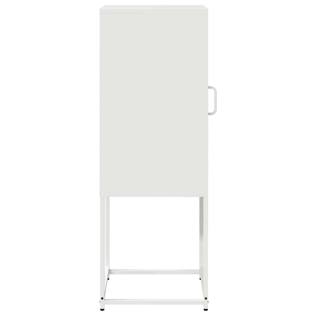 Buffet blanc 36x39x107 cm acier laminé à froid - XIOS