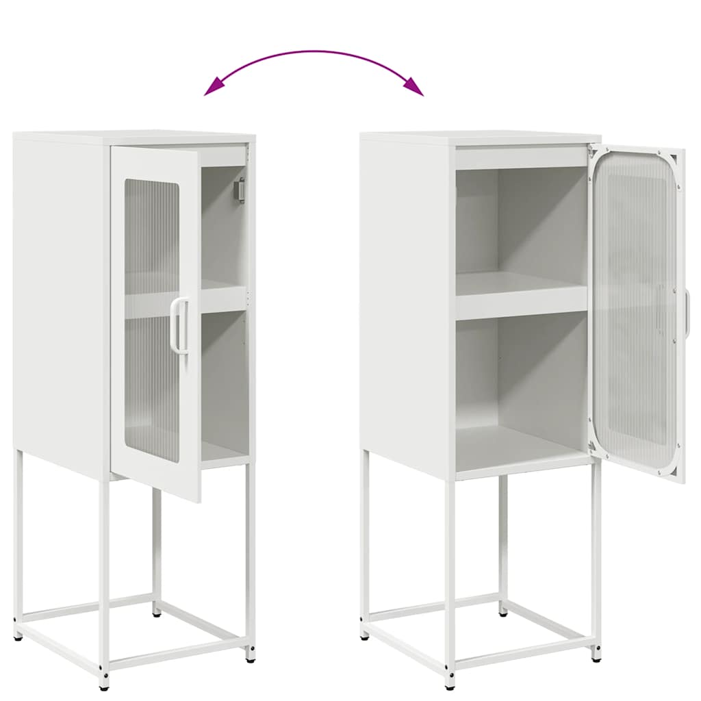 Buffet blanc 36x39x107 cm acier laminé à froid - XIOS