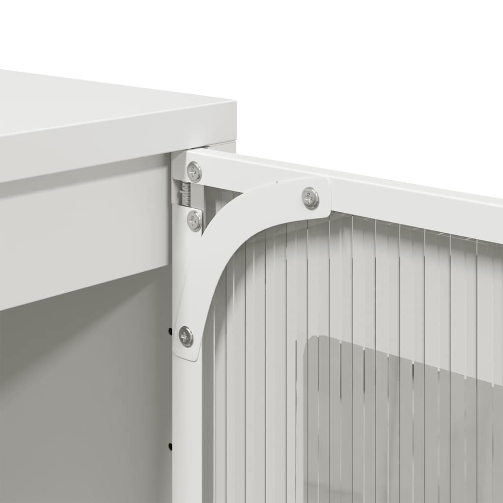 Buffet blanc 36x39x107 cm acier laminé à froid - XIOS