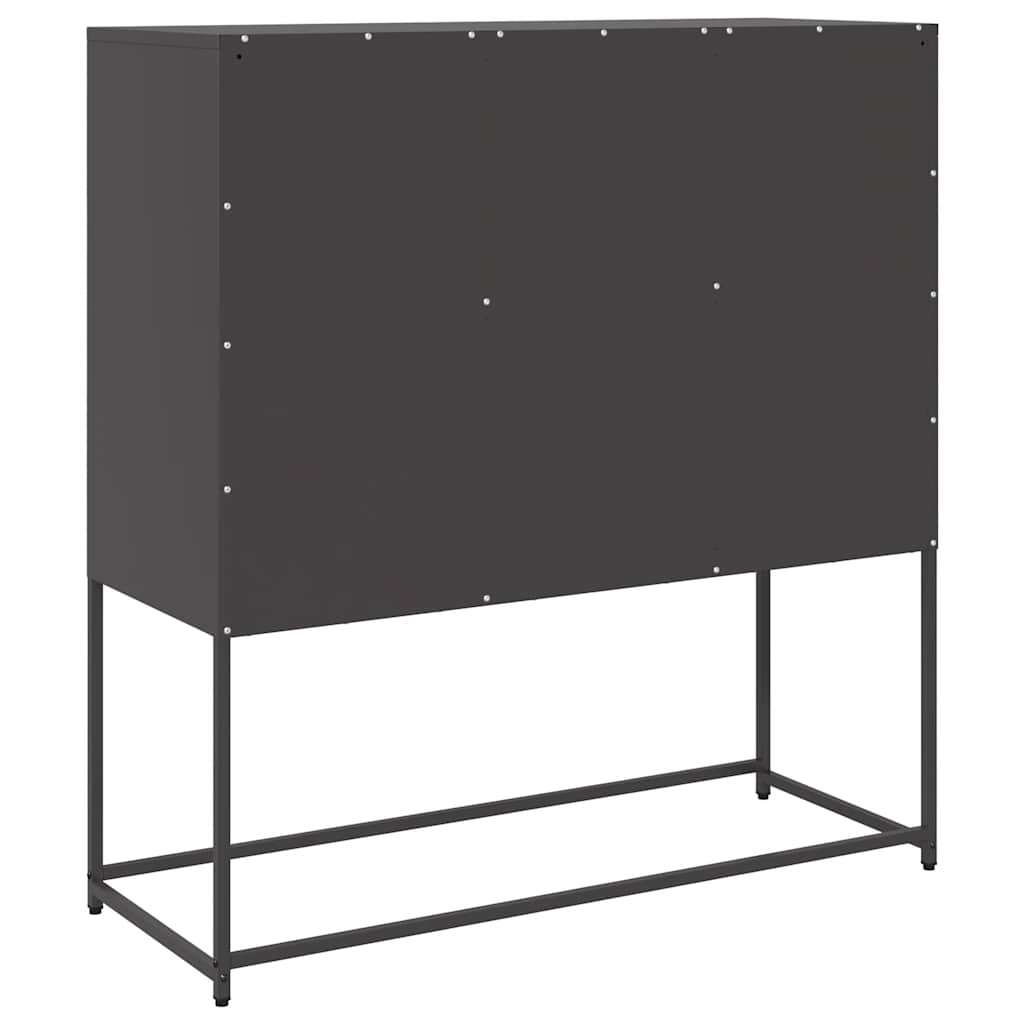 Buffet noir 100,5x39x107 cm acier laminé à froid - XIOS