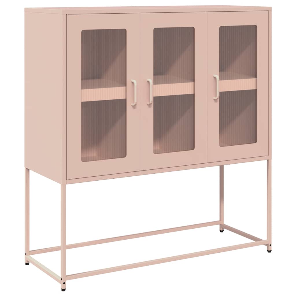 Buffet rose 100,5x39x107 cm acier laminé à froid - XIOS