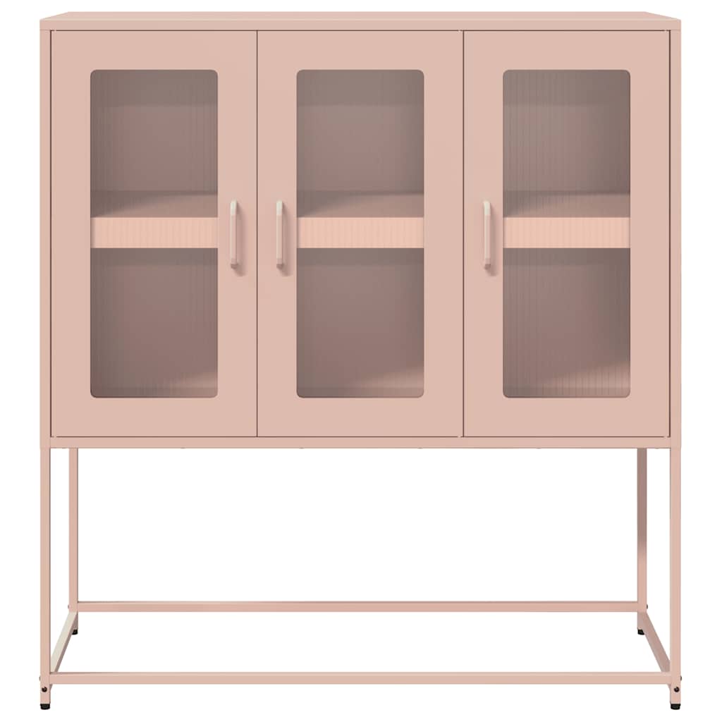 Buffet rose 100,5x39x107 cm acier laminé à froid - XIOS