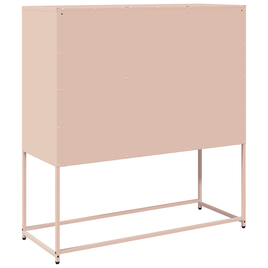 Buffet rose 100,5x39x107 cm acier laminé à froid - XIOS