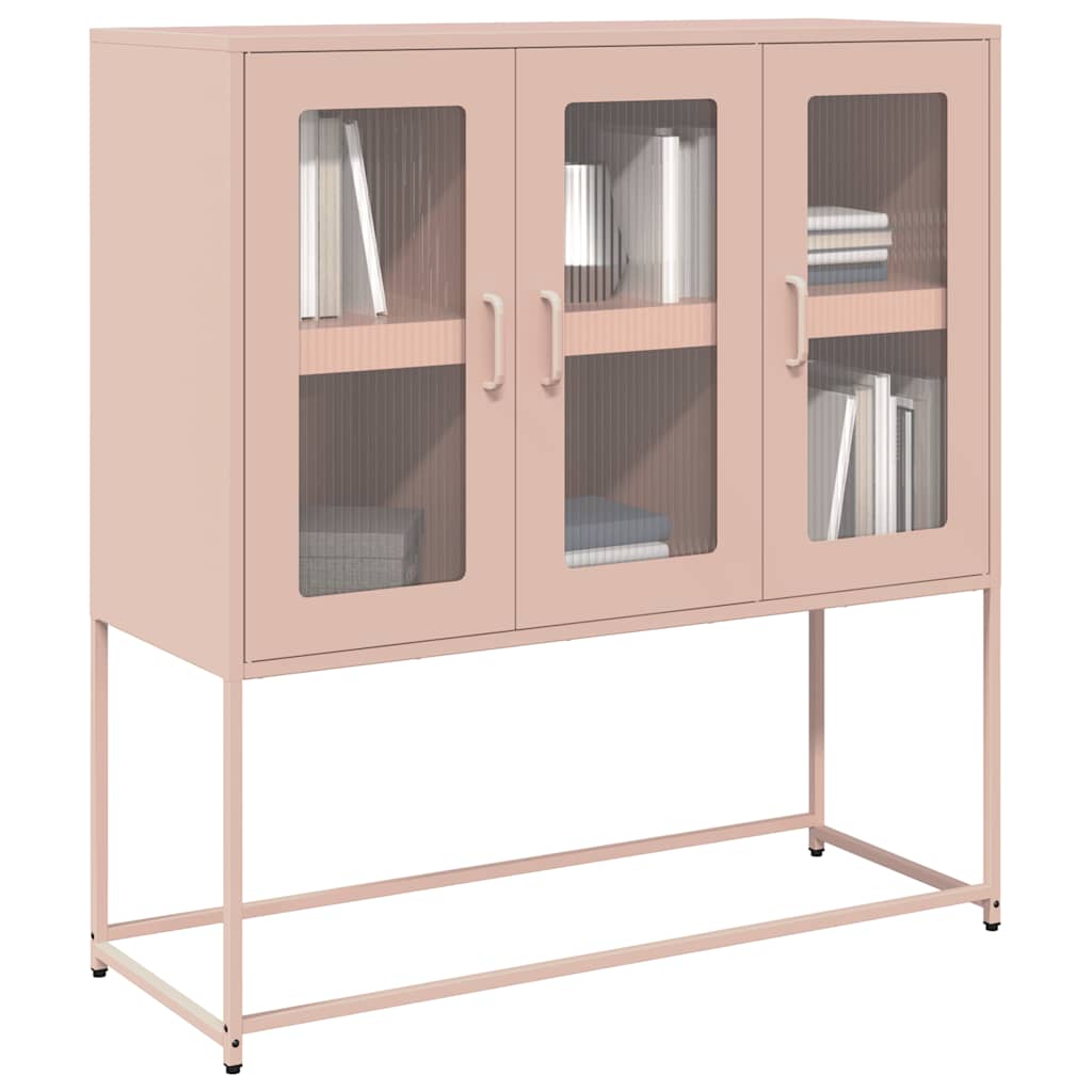 Buffet rose 100,5x39x107 cm acier laminé à froid - XIOS