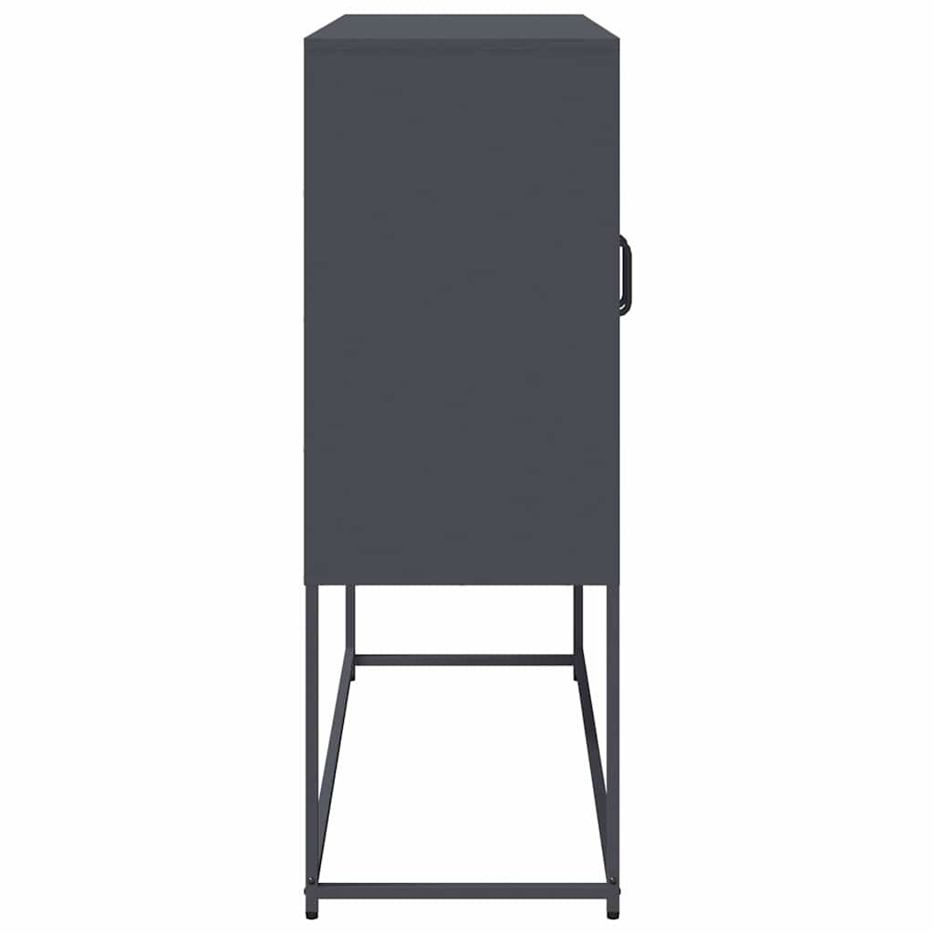 Buffet anthracite 100,5x39x107 cm acier laminé à froid - XIOS