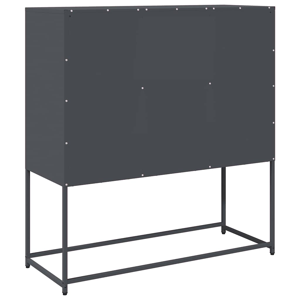 Buffet anthracite 100,5x39x107 cm acier laminé à froid - XIOS