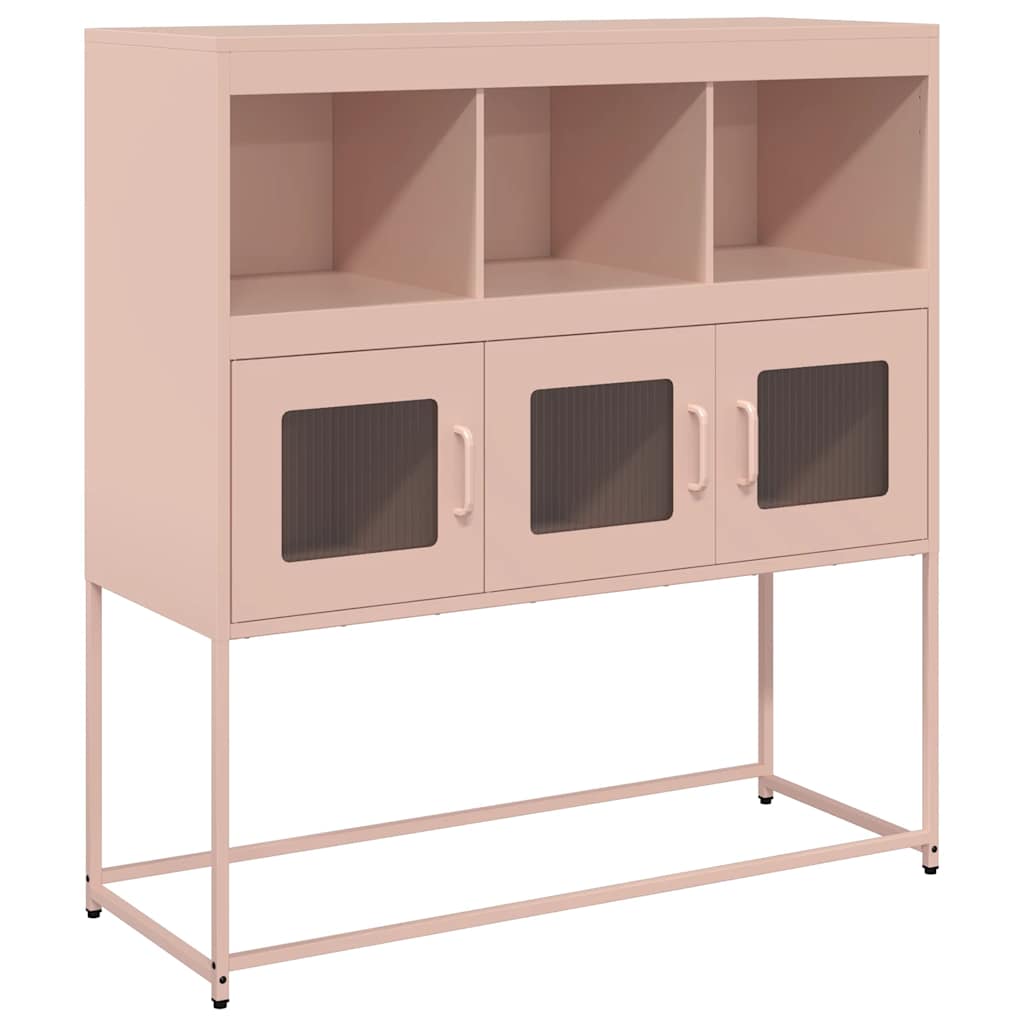 Buffet rose 100,5x39x107 cm acier laminé à froid - XIOS