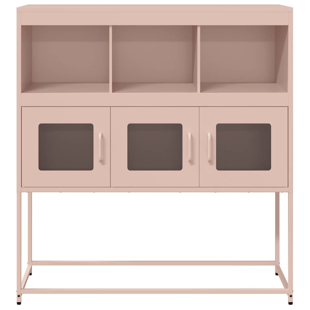 Buffet rose 100,5x39x107 cm acier laminé à froid - XIOS