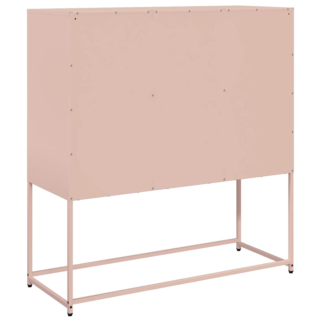 Buffet rose 100,5x39x107 cm acier laminé à froid - XIOS