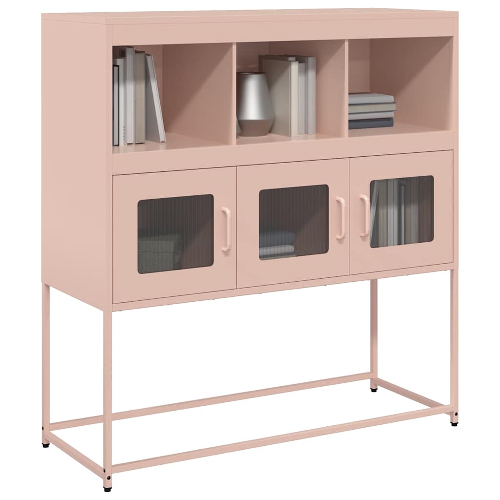 Buffet rose 100,5x39x107 cm acier laminé à froid - XIOS