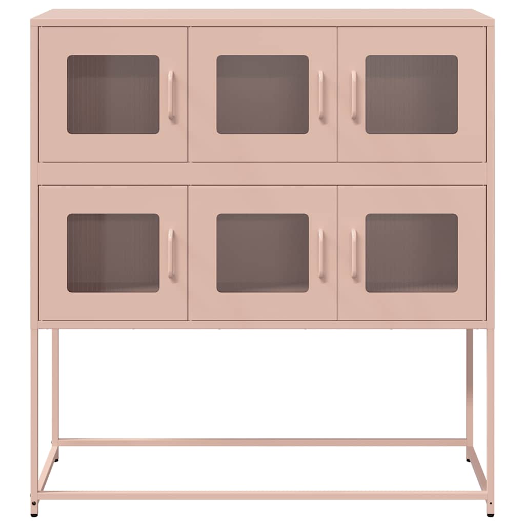 Buffet rose 100,5x39x107 cm acier laminé à froid - XIOS