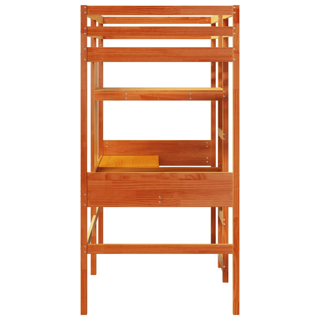 Cadre de lit superposé sans matelas 90x190cm bois de pin massif - XIOS