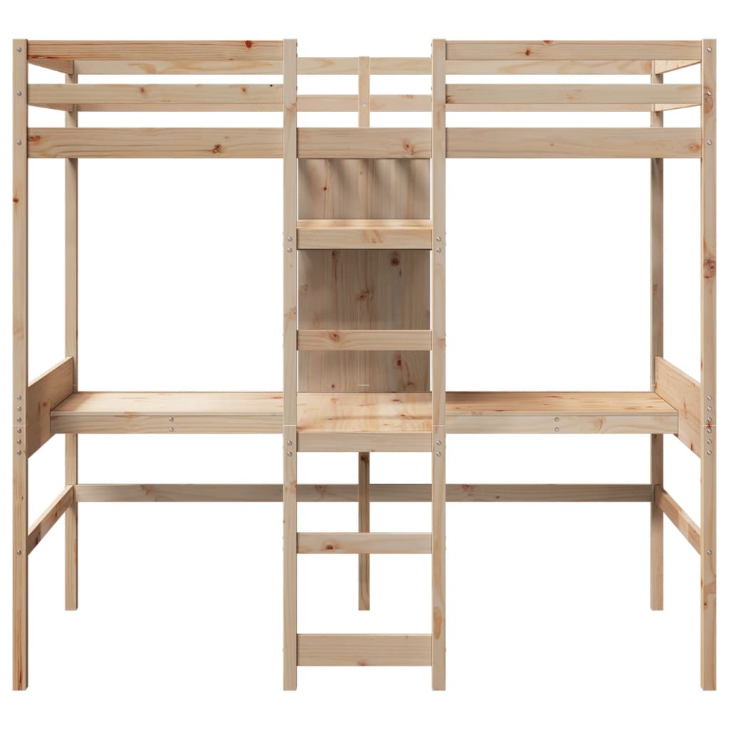 Cadre de lit superposé sans matelas 75x190cm bois de pin massif - XIOS