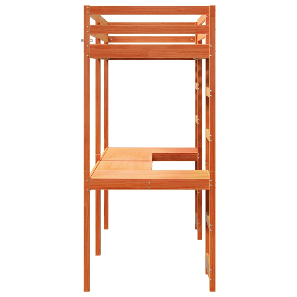 Cadre de lit superposé sans matelas 75x190cm bois de pin massif - XIOS