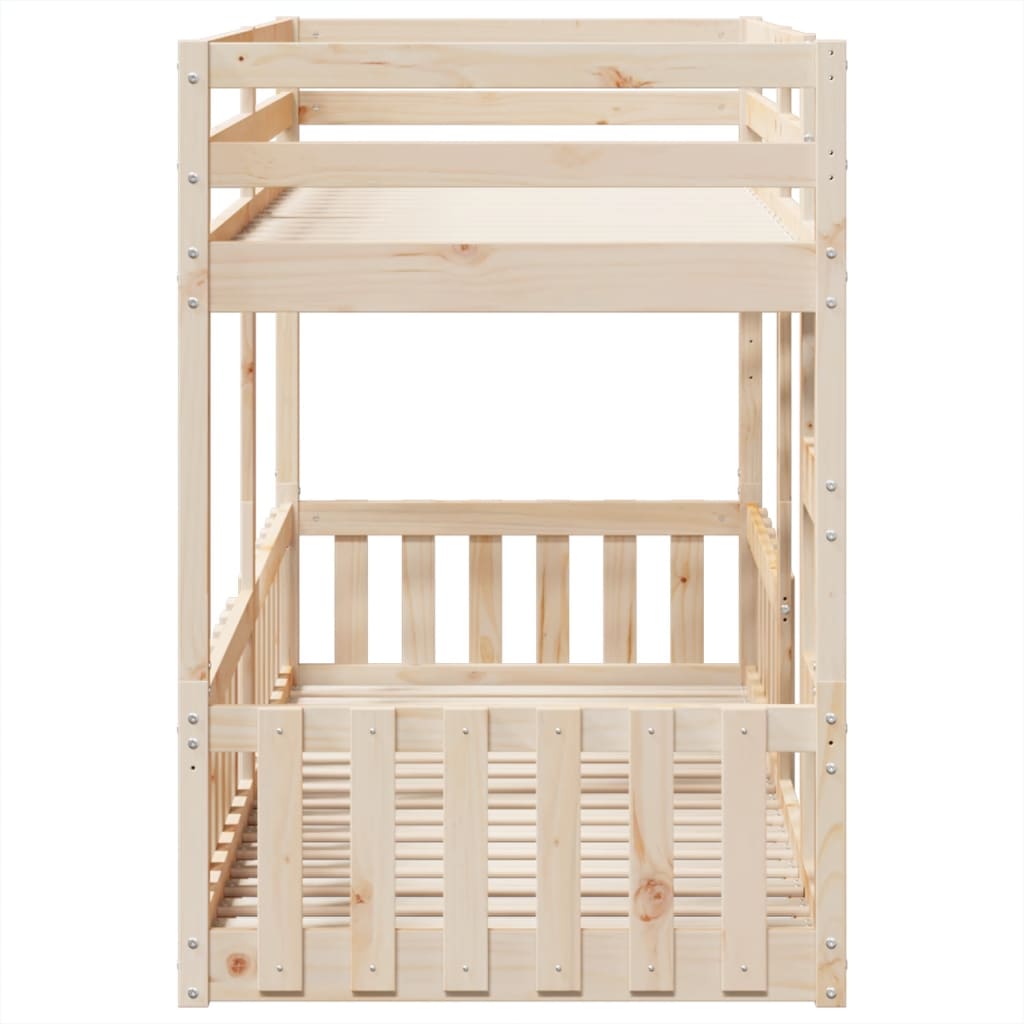 Lit superposé 80x200 cm Bois de pin massif