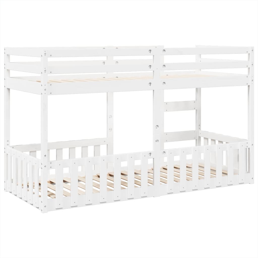 Lit superposé Blanc 80x200 cm Bois de pin massif - XIOS