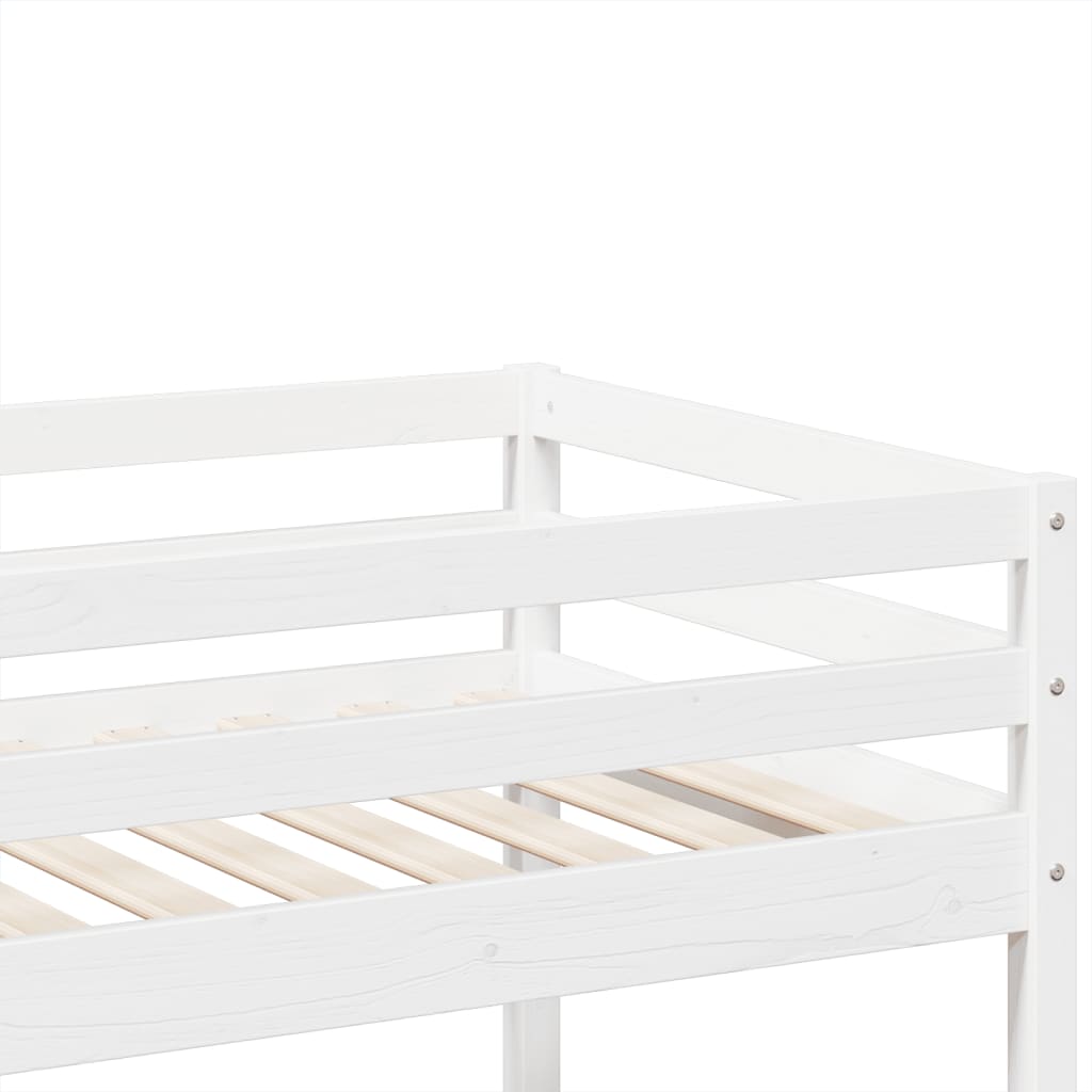 Lit superposé Blanc 80x200 cm Bois de pin massif - XIOS