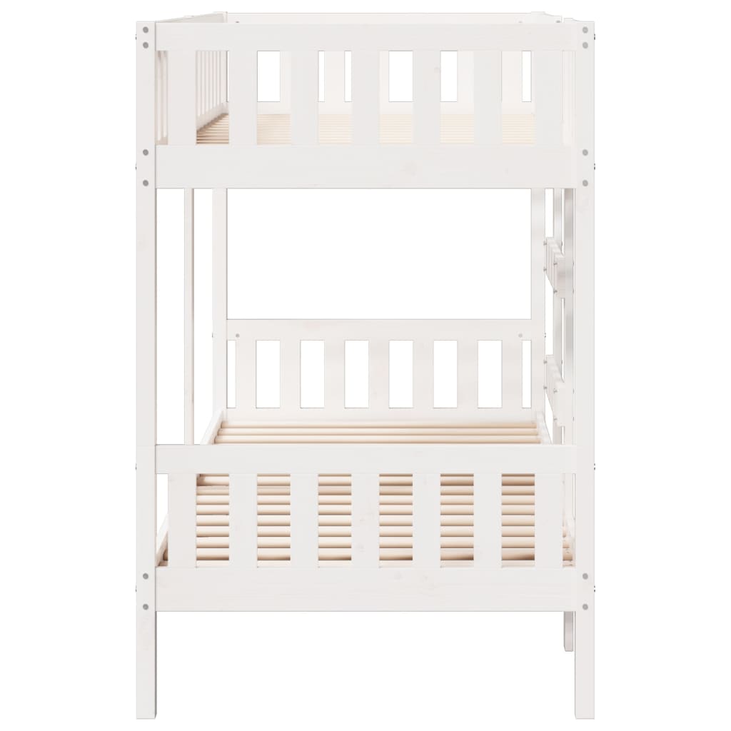 Lit superposé Blanc 90x190 cm Bois de pin massif - XIOS