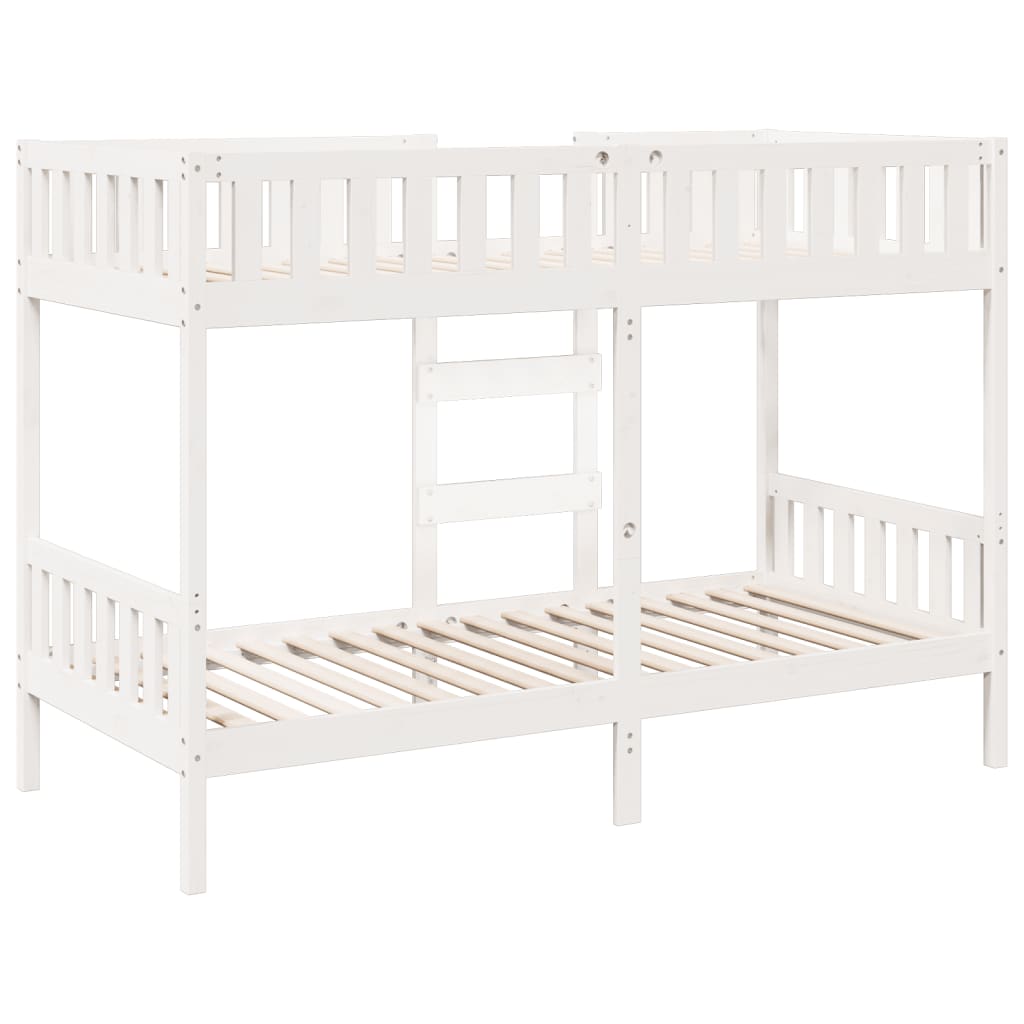 Lit superposé Blanc 90x190 cm Bois de pin massif - XIOS