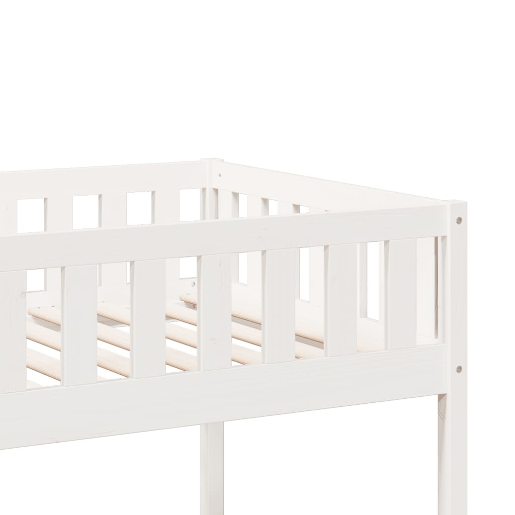 Lit superposé Blanc 90x190 cm Bois de pin massif - XIOS