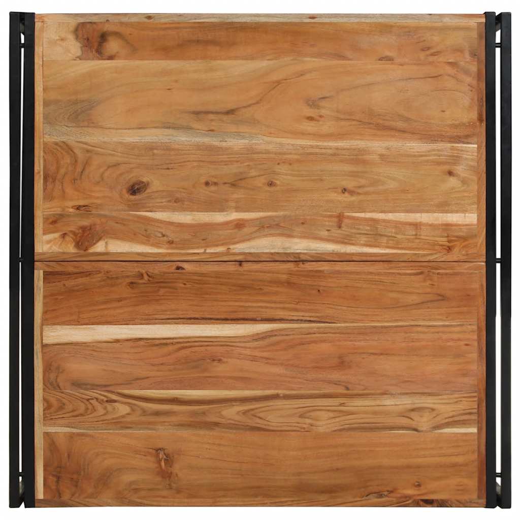 Table basse 100x100x35 cm bois massif acacia - XIOS