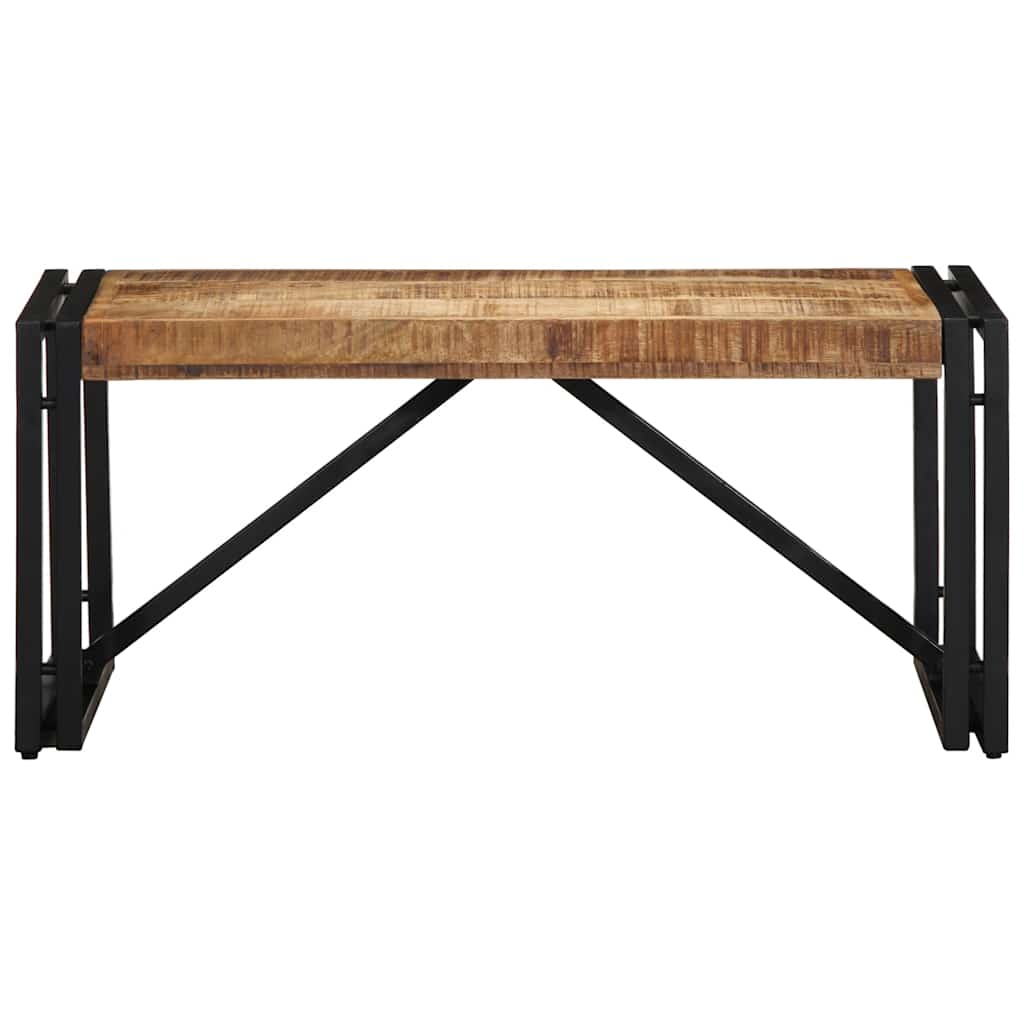 Table basse 80x40x35 cm bois de manguier massif brut - XIOS